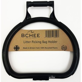 BCHEE Recycled Litter Picking Bag Holder Hoop | Made in Britain From 100% Recycled Plastic | Bag Anti-Slip Mechanism | UK Small Business | Multi-buy discount