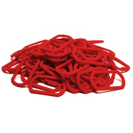 Bulk Military GI Dog Tag Silencer Rubber Silicone Cover, Red, 25 pc