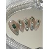 Blanca handmade nail tips - Long point (stiletto) / 블랑카