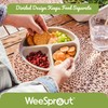 WeeSprout Suction Plates with Lids for Babies & Toddlers -