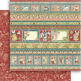 Graphic 45 Penny's Paper Doll Double-Sided Cardstock 12"X12" -Beyond Borders