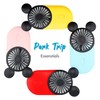 DecoLife Cute Handheld Mini USB Fan, Rechargeable Portable Fan, 3