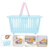 ULTECHNOVO Compact Storage Basket Handle for Organizing Toys Bathroom Essentials