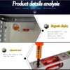 High precision solid aluminum alloy small level ruler for tilt
