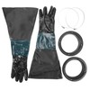 Liseng Sandblasting Gloves for Sandblasting Cabins, 60 cm with O-Rings