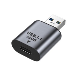 USB C to USB A Converter Adapter, USB 3.1 Type C Male to USB Type A 3.1 Female Converter, QC3.0, Rapid Charging, 10Gbps, High Speed Data Transfer Sync, Compatible, Convenient to Carry, Aluminum Alloy