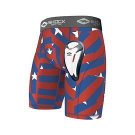 ‎Shock Doctor Compression Short Underwear for Men with BioFlex Cup. Athletic Support