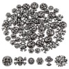 PH PandaHall 80 Sets Skull Head Rivets Screw Back Skull
