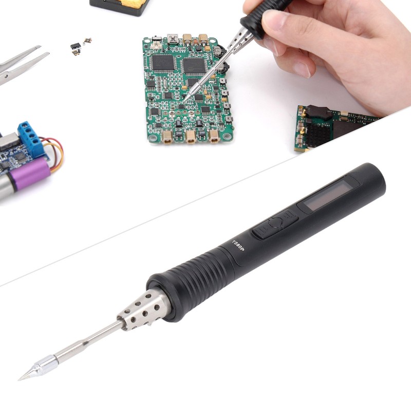 Electric Soldering Iron Aluminum Alloy Intelligent MCU Portable USB Powered