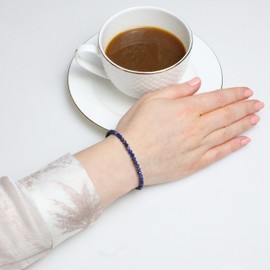 LAKADA Genuine Gemstone Bracelet with Faceted 4 mm Beads Healing Stone Protective Stone Bracelet Lucky Charm Talisman Gift, Gemstone, Faceted gemstone