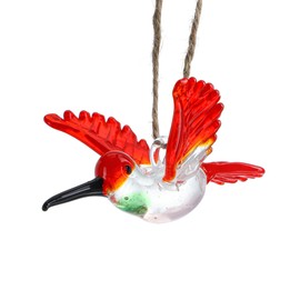 Handmade Hummingbird Ornament Xmas Decorative Hanging Ornament Glass Humming Bird Ornament for Home Party Christmas Tree Decorations