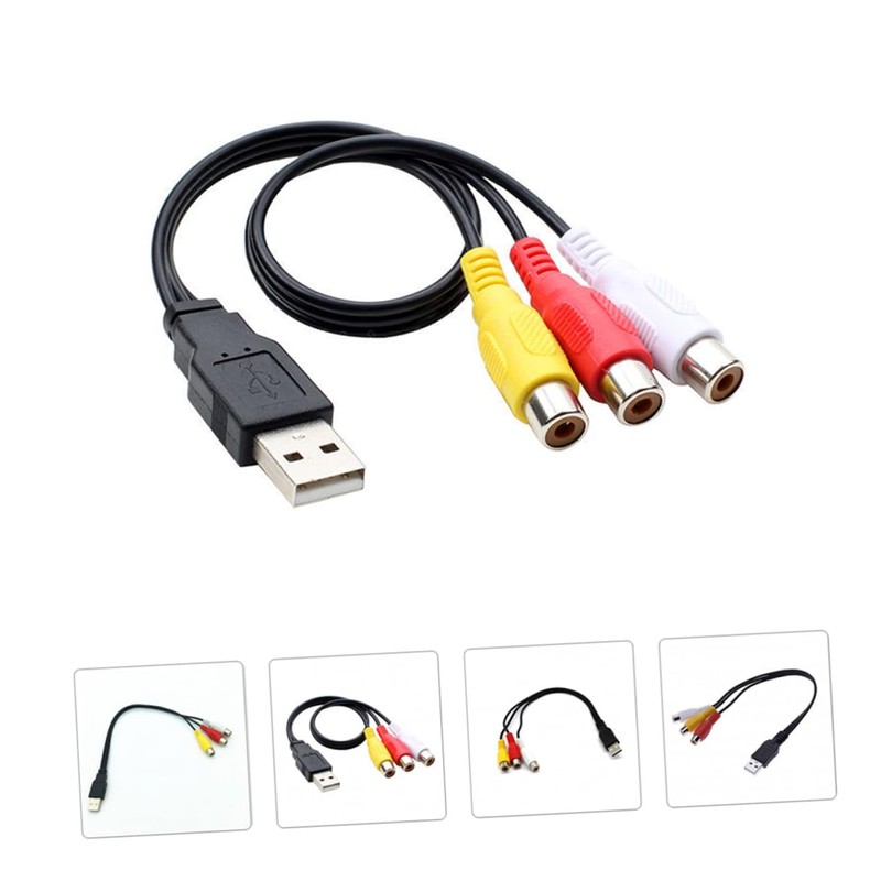 CAXUSD USB to Audio Cables Set Adapter for Tv and