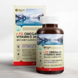 OTMARTFOOD Origin rTG Omega 3 and Vitamin D 2000IU