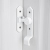 90 Degree White Barn Door Lock, Flip Gate Latch with
