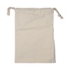 Household Plain Organic Cotton Storage Bag Drawstring Storage Laundry Sack
