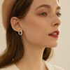 Cangall Silver Hoop Earrings for Women Girls, 925 Sterling Silver