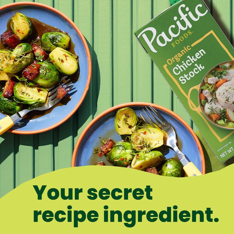 Pacific Foods Organic Chicken Stock, 32 oz Carton