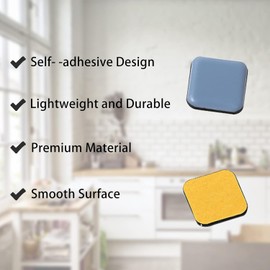 12 Pack Kitchen Appliance Slider,Self-Stick Furniture Sliders Pads for Kitchen Aid,Air Fryers,Pressure Cooker,Blenders,Easy Move & Space Saving Must Have Gadgets (25mm x 25mm Square)