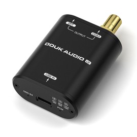 Nobsound U2 Compact USB Digital Interface Optical/Coaxial SPDIF Converter Adapter - Equipped with XMOS XU316 / 24-bit/192kHz/DSD64 Compatible, PC / Smartphone Connection, Real-Time Display