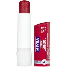 Nivea A Kiss of Cherry Flavored Tinted Lip Care 0.17Oz Lip Balm