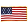 Indoor American Cotton Flag, Flagpole, Base & Tassel (Metal Eagle,