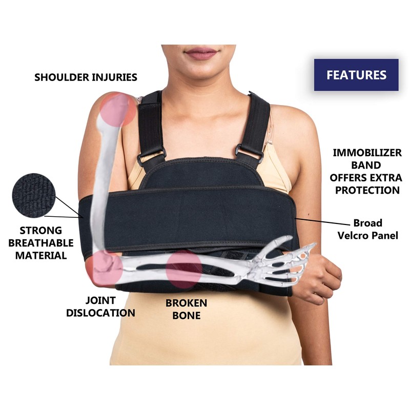 Wonder Care Arm Sling Shoulder Brace Fully Adjustable Rotator Cuff