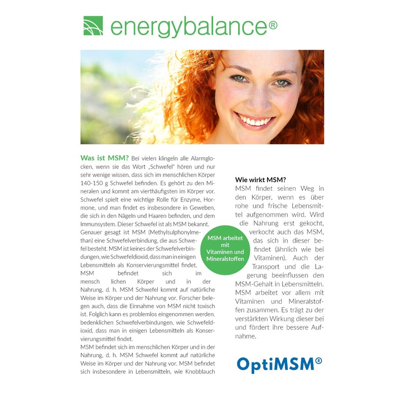 MSM OptiMSM 100% Pure Powder 500 g