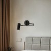 Jadssox Swing Arm Wall Sconce Adjustable Wall Mount Reading Light