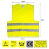 HEYNER® High Visibility Vest Set of 2 with Certificate Yellow