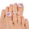 24 Pcs Press on Toenails for Women White French Tip