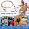 1/8" Travel Security Cable Lock, 7×7 Braided Steel Wire with