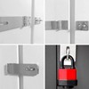 Stainless Steel Deadbolt Lock with Padlock & Screws, Cellar Lock