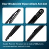 Memiuyelay Rear Windshield Wipers Blade Arm Set Fit for Buick