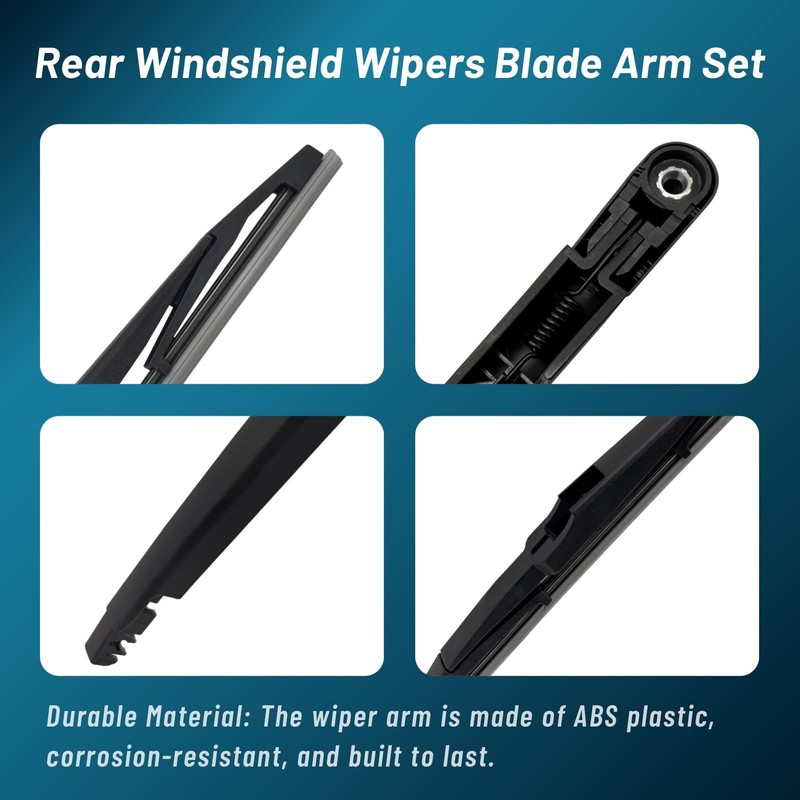 Memiuyelay Rear Windshield Wipers Blade Arm Set Fit for Buick