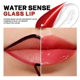 Labial Tipo Tinta Peel-Off con Acabado Mate, Doble Cabezal con Brillo Transparente Reparador, Fácil de Aplicar, Waterproof, Hidratante y de Larga Duración (08)