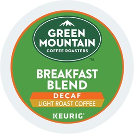 Green Mountain Coffee Roasters Breakfast Blend Decaf Keurig Single-Serve K-Cup pods, Light Roast Coffee, 72 Count