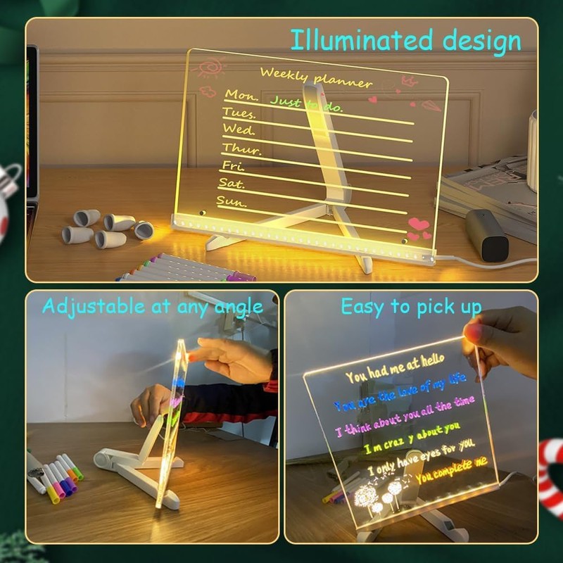 LED Note Board with Colors 5.9" x 5.9"