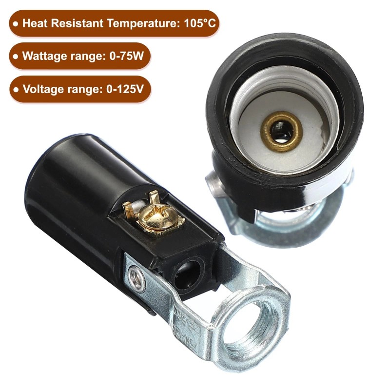 Patikil E12 LED Light Bulb Socket, 10Pcs Candelabra Base Socket