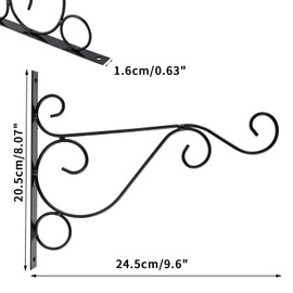 Artilife Plant Hanger Bracket,4Pack Metal Plant Hanging Bracket Hook Sturdy Wall Plant Hangers Bracket for Hanging Bird Feeders,Lanterns,Planters,Wind Chimes,Ornaments with Mounting Screws