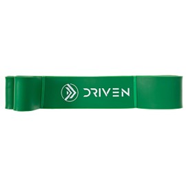 Driven | Premium Quality Exercise Resistance Bands | Assistance Fitness Band for Body Stretching Home Workout Mobility Training (#4 Green 50-125 lbs)