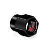 4Pack Anti-Corrosion Tire Valve Stem Caps Metal Black fit for