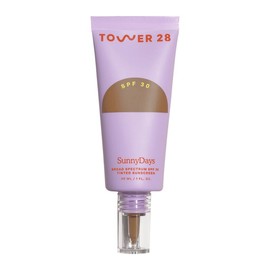 Tower 28 SunnyDays SPF 30 Tinted Sunscreen + Foundation - For Sensitive Skin - Mineral Sunscreen, Broad Spectrum UVA/UVB Sun Protection:_45 Silver Lake