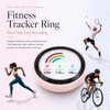 Sqrutri Pink Ceramic Smart Ring for Women, Health & Sleep
