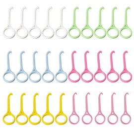 SGERUFZ Pack of 30 Aligner Removal Tool, Invisible Braces Remover Hooks, Oral Care (6 Colours)
