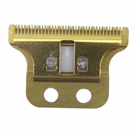 Adjustable 2-hole Double Wide Trimmer Replacement Blade #2215 for Wahl Detailer #8290#8081, 5 Star Razor Edger #8051, G-Whiz #89861 (Double Gold Blade)