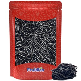 Fruidles Black Licorice Laces, Licorice Rope Candy, Perfect for Parties, Birthdays, Events, and More (2 Pound)