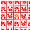Todaya Shoten Rionzome Tenugui Crab (Lattice) 698