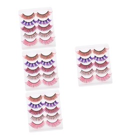 Baluue 4 Boxes Grafting Eyelashes Natural Look Fake Lashes Set Easy to Wear for Occasions