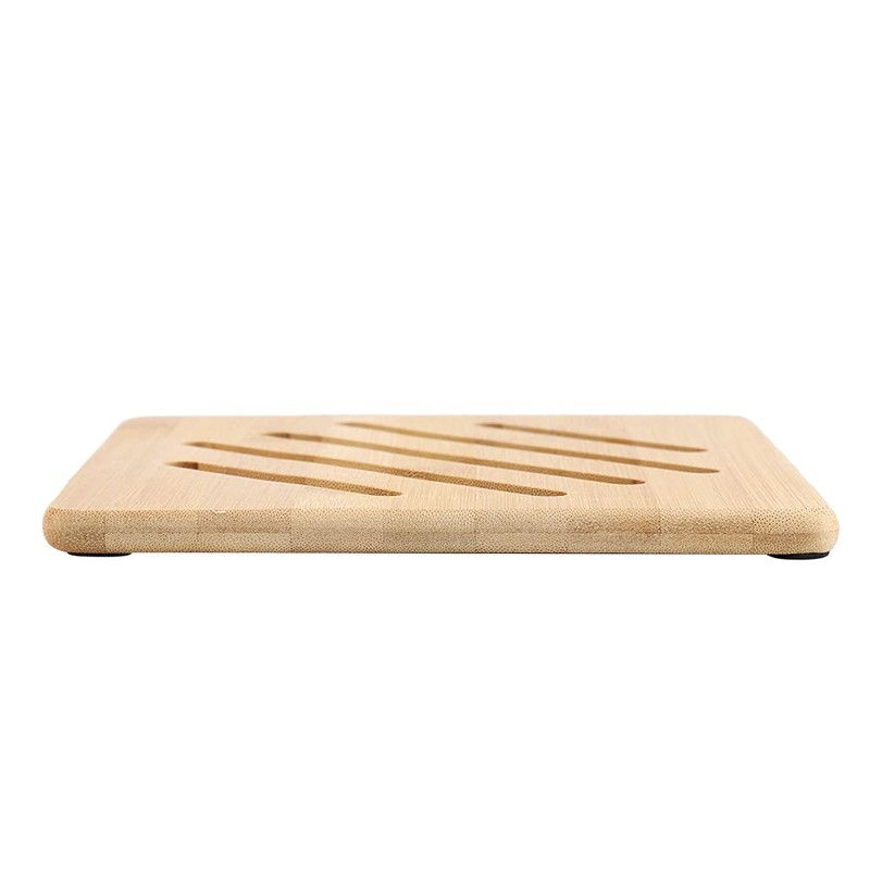 Bamboo Trivet Mat, Wood Hot Pads Square Heat Resistant Trivet