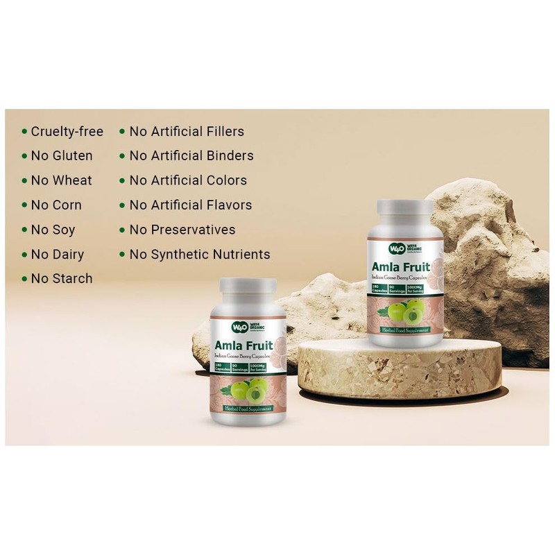 WAY 4 ORGANIC W4O Amla Fruit Extract Capsules - 180